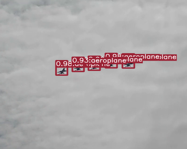 Jets with annotation boxes